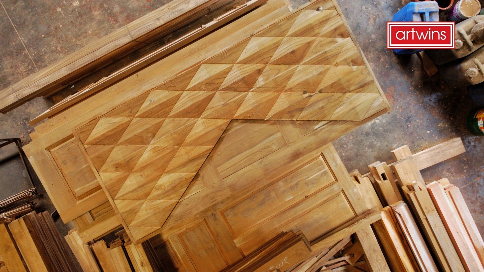 Handcrafted Wooden Pooja Doors: The Art and Craft of Custom Designs from Artwins Manufacturer.